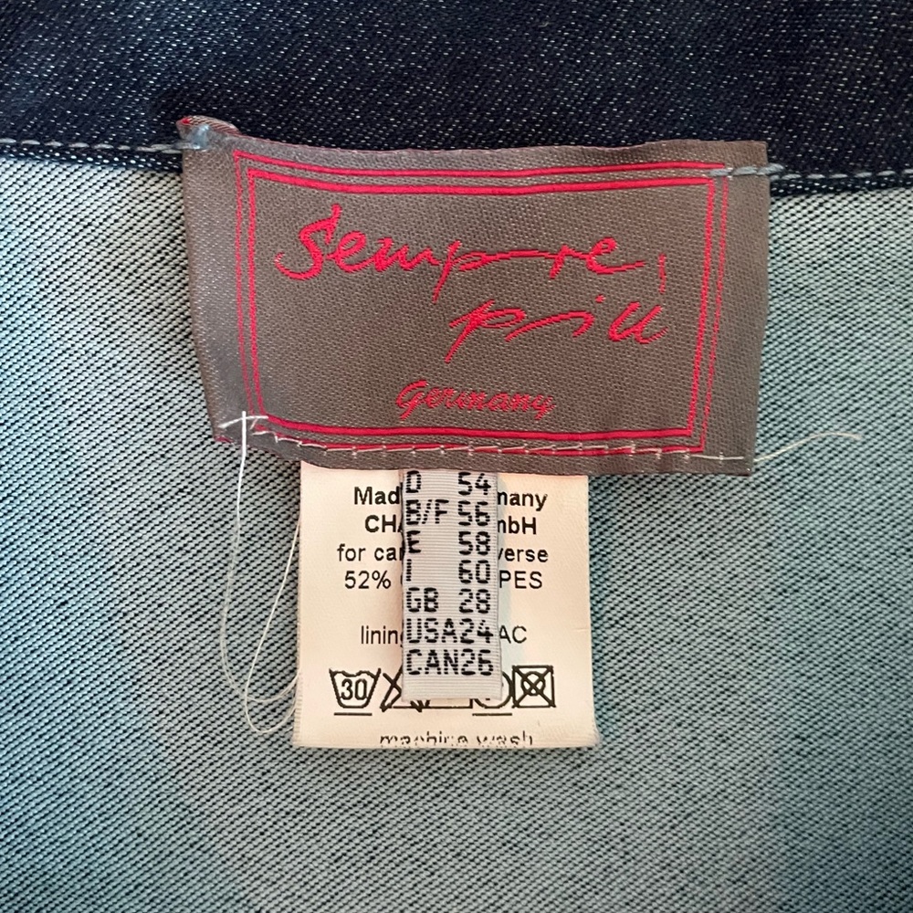 Chambray Two Tone Shacket W/Silver Buttons And Po… - image 6